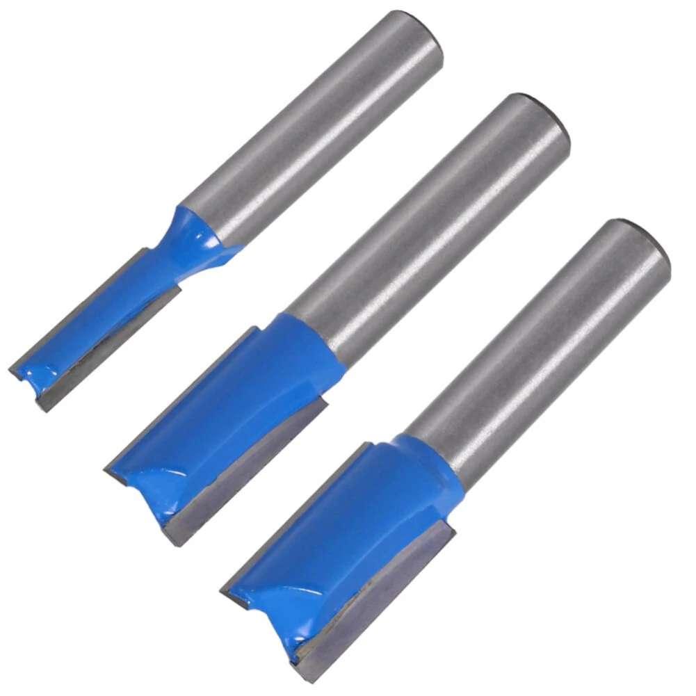 8mm Shank Straight Router Bit Set - 5-20mm Cutting Diameter | Woodworking Cutter - Image 2