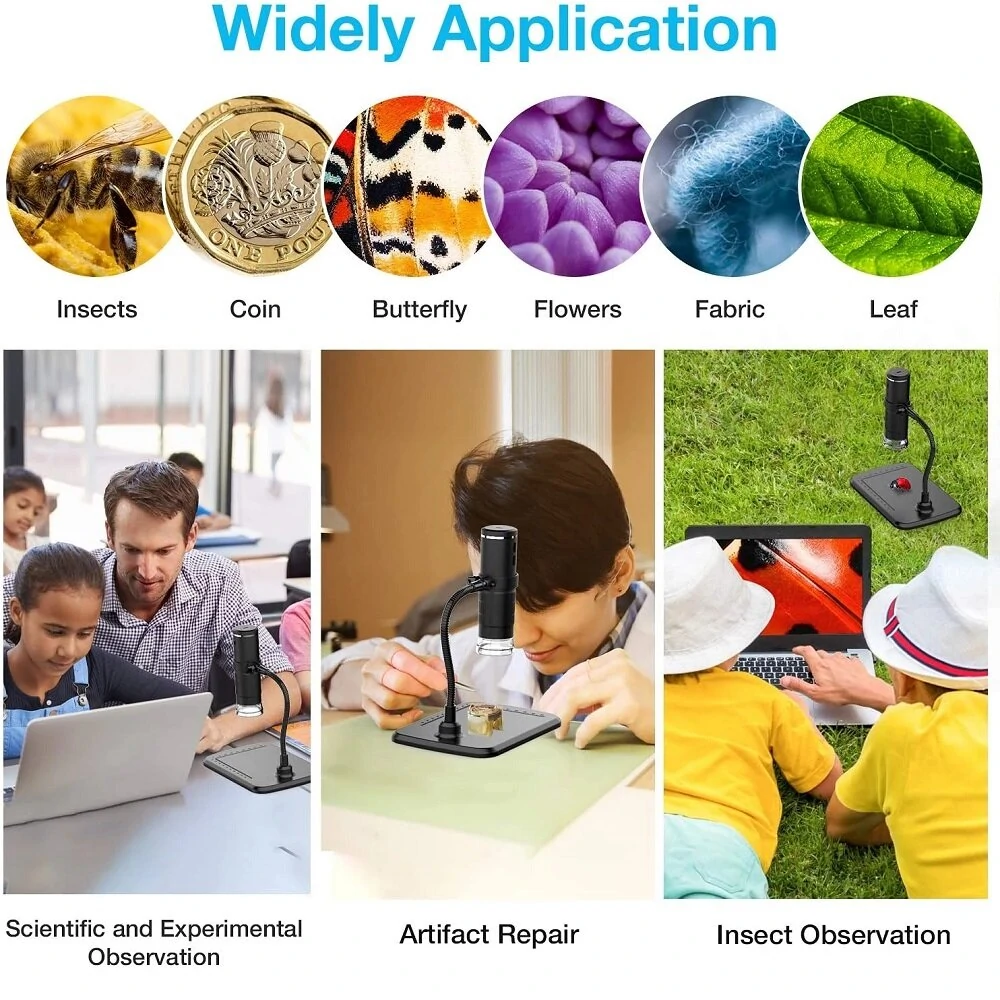 Wireless Digital Microscope 50X-1000X | USB HD Inspection Camera with Stand for Phone PC - Image 5