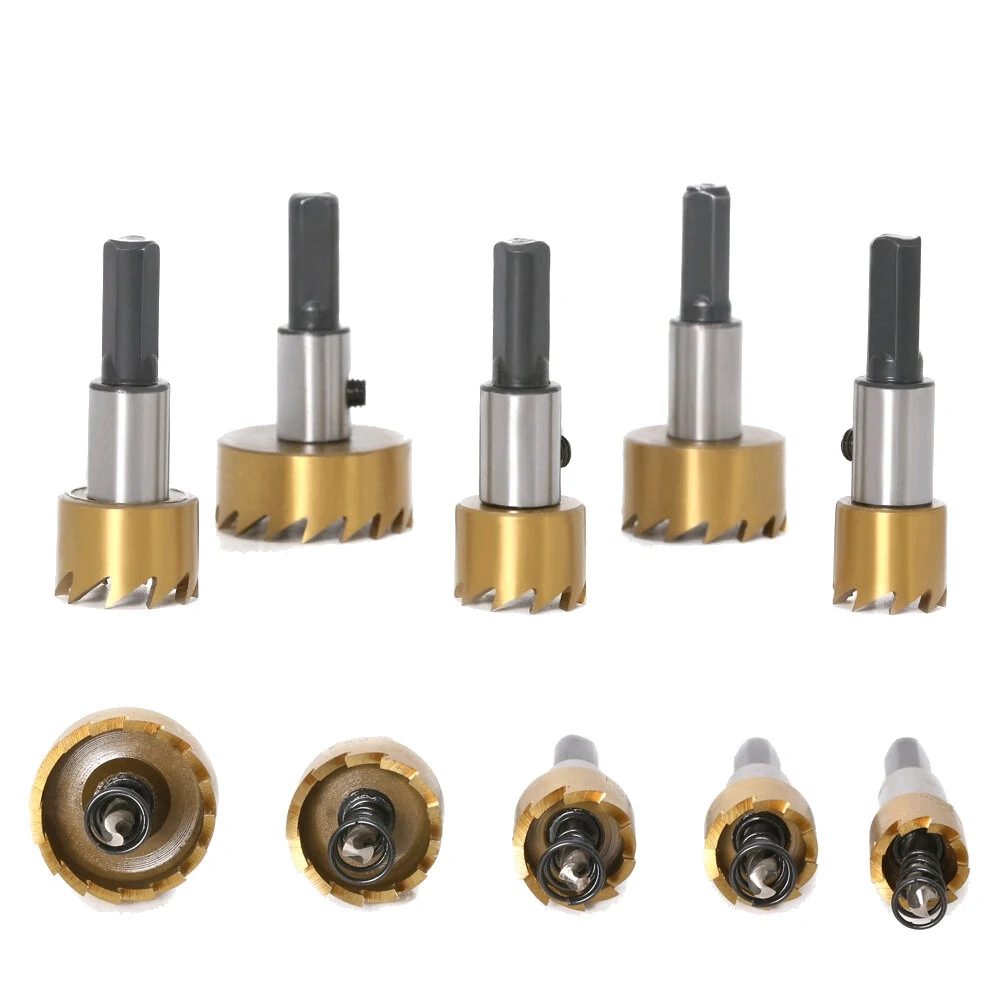 JGZUI HSS Hole Saw Set - Stainless Steel & Aluminum Alloy Cutter | Titanium-Plated - Image 2