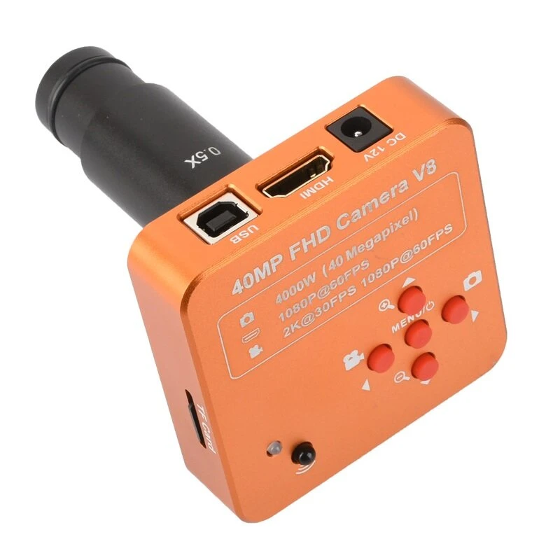 KOPPACE 40MP Microscope Camera - 0.5X HDMI Electronic Eyepiece | 23.2-30.5mm Adapters - Image 2
