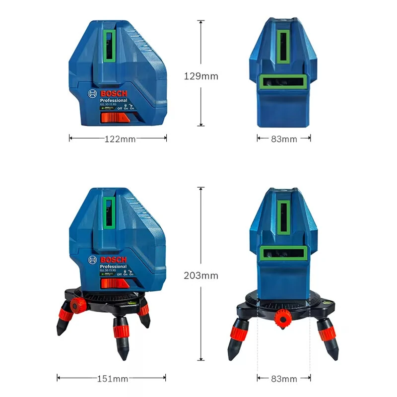 GLL50-15XG Green Beam Laser Level - 5 Lines 3D Self-Leveling | Professional - Image 5