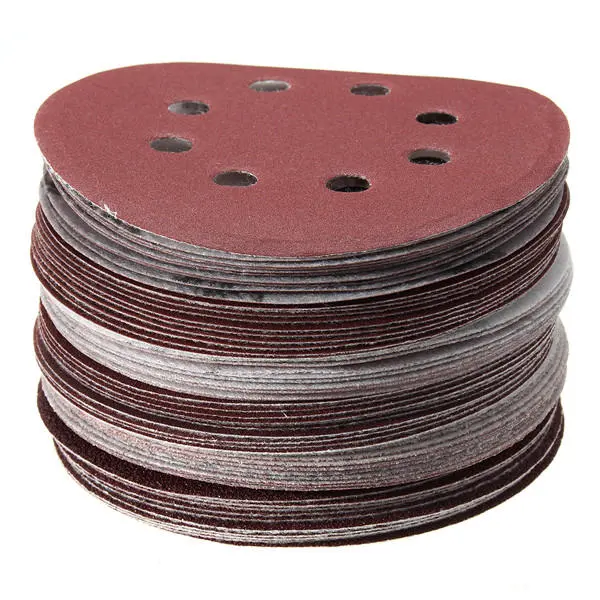 60Pcs 5 Inch Sanding Discs | 8-Hole Hook Loop | 60 to 320 Grit Sandpaper - Image 5
