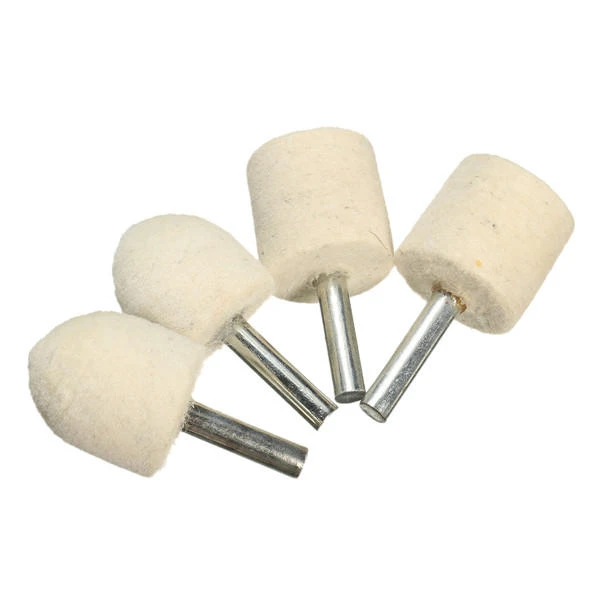 Wool Polishing Buffing Wheel Set - 4pcs For Final Polishing Process | Abrasive Tool - Image 4