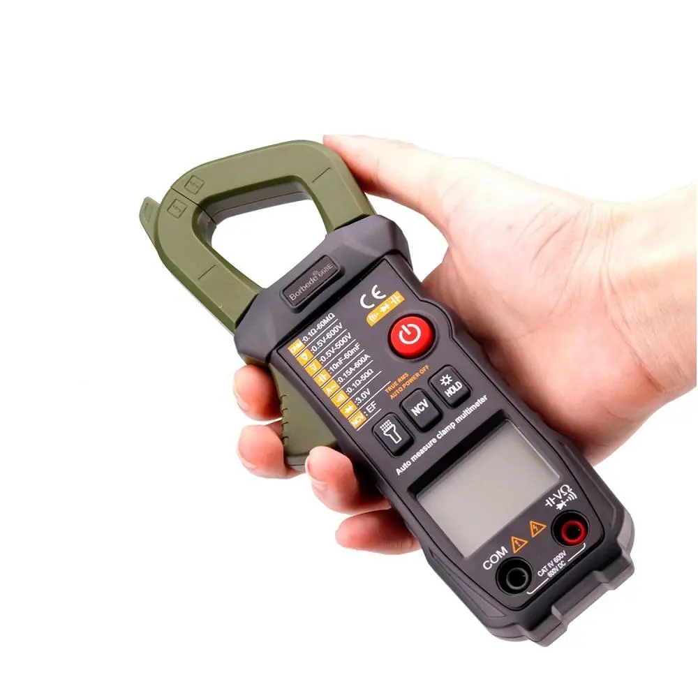 Borbede Digital Clamp Meter - 6000 Counts AC/DC, Capacitance & NCV Tester - Image 4