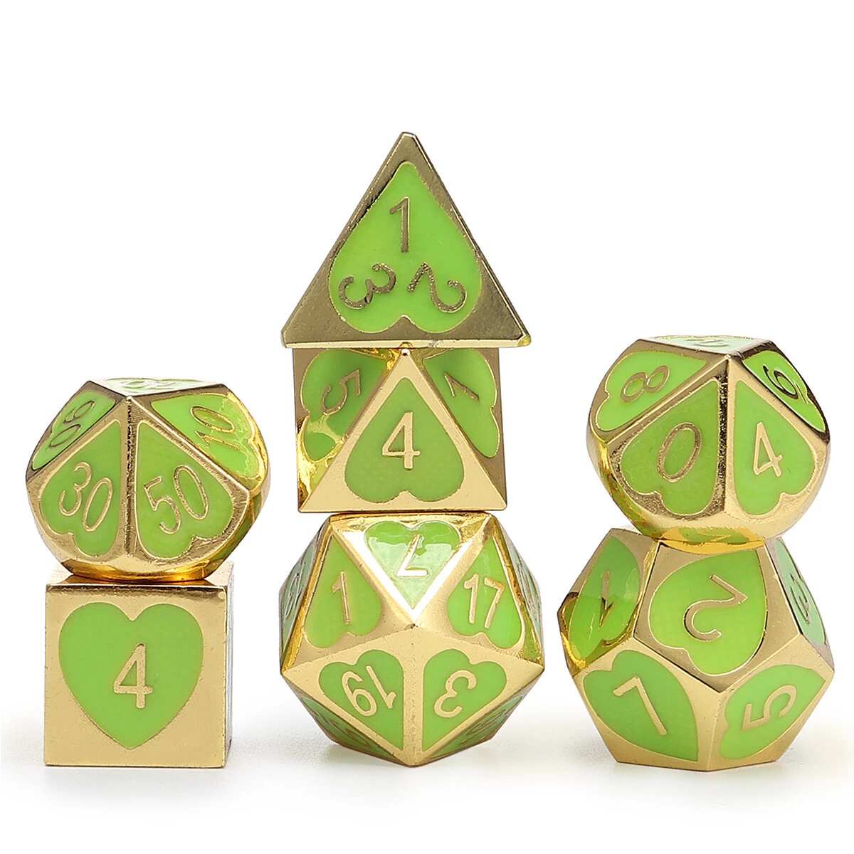 7Pcs Zinc Alloy Polyhedral Dice Set | DND RPG Accessories | EDC Gaming - Image 4