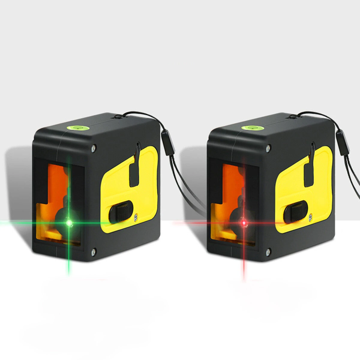 2-Wire Portable Laser Level - Self-Leveling Green/Red Beam | Horizontal/Vertical Cross - Image 2
