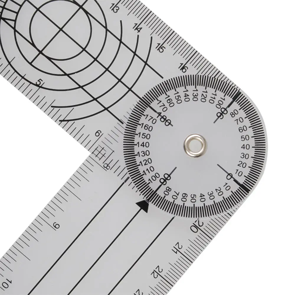 Professional 360 Degree Multi-Ruler Goniometer - 5pcs Spinal Angle Ruler Set - Image 5