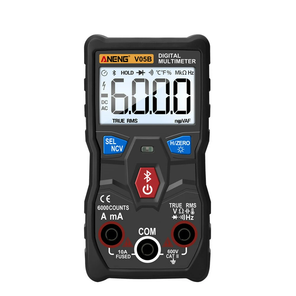 ANENG V05B Digital Multimeter - True RMS Bluetooth 6000 Counts | AC/DC Voltage Tester - Image 3