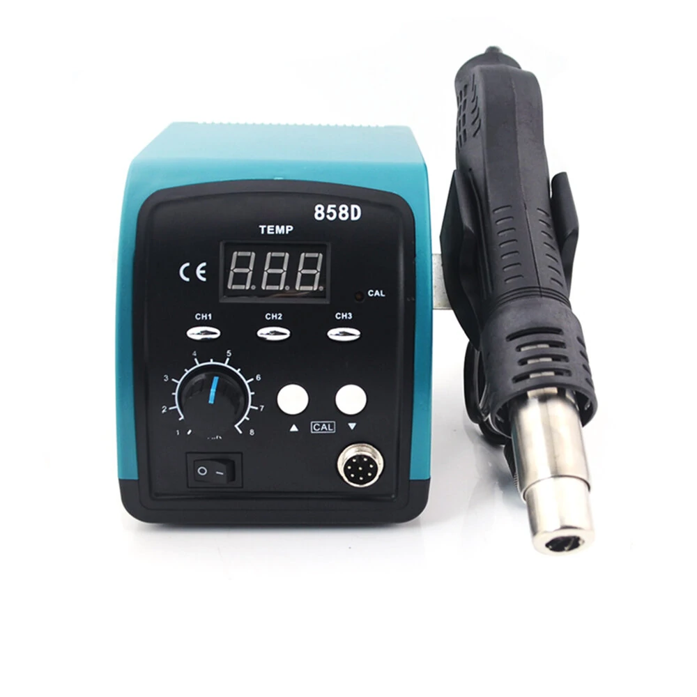 858D 750W Hot Air Rework Station | Digital LED Soldering Desoldering | 220V/110V - Image 3