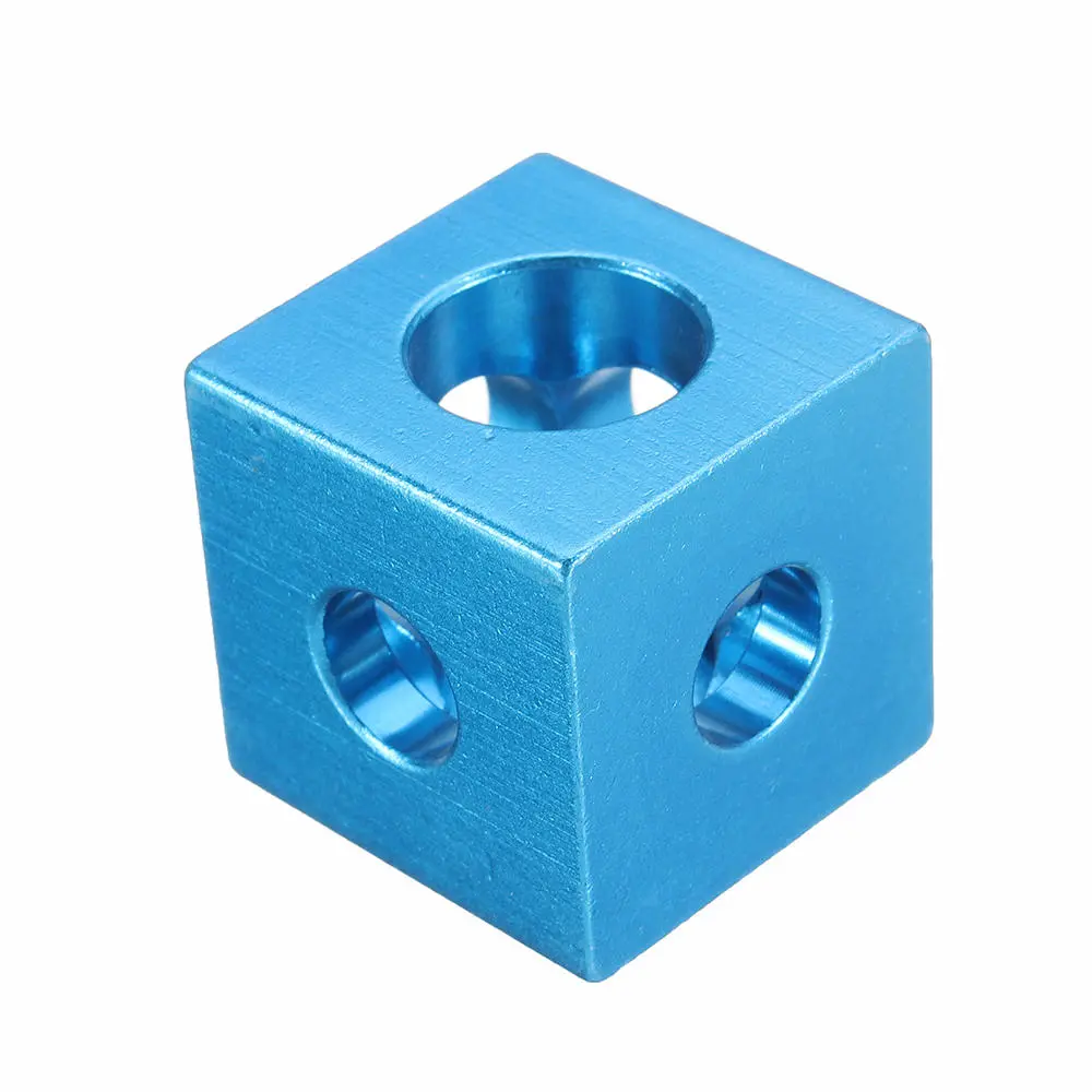 Machifit Three Way Cube Connector for 2020 V-Slot Aluminum Extrusions - Blue - Image 4
