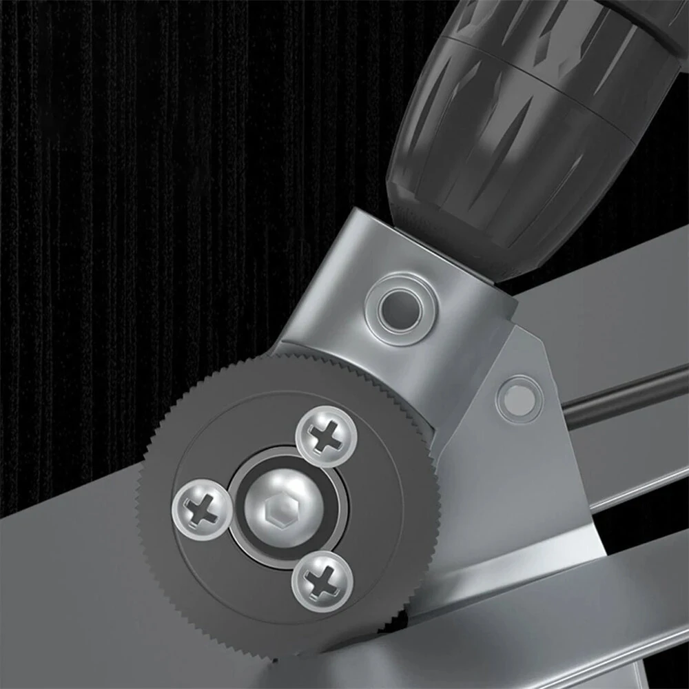 Titanium Steel Electric Drill Plate Cutter | 3.94x3.94 Inch Portable Metal Sheet Cutting Attachment - Image 5