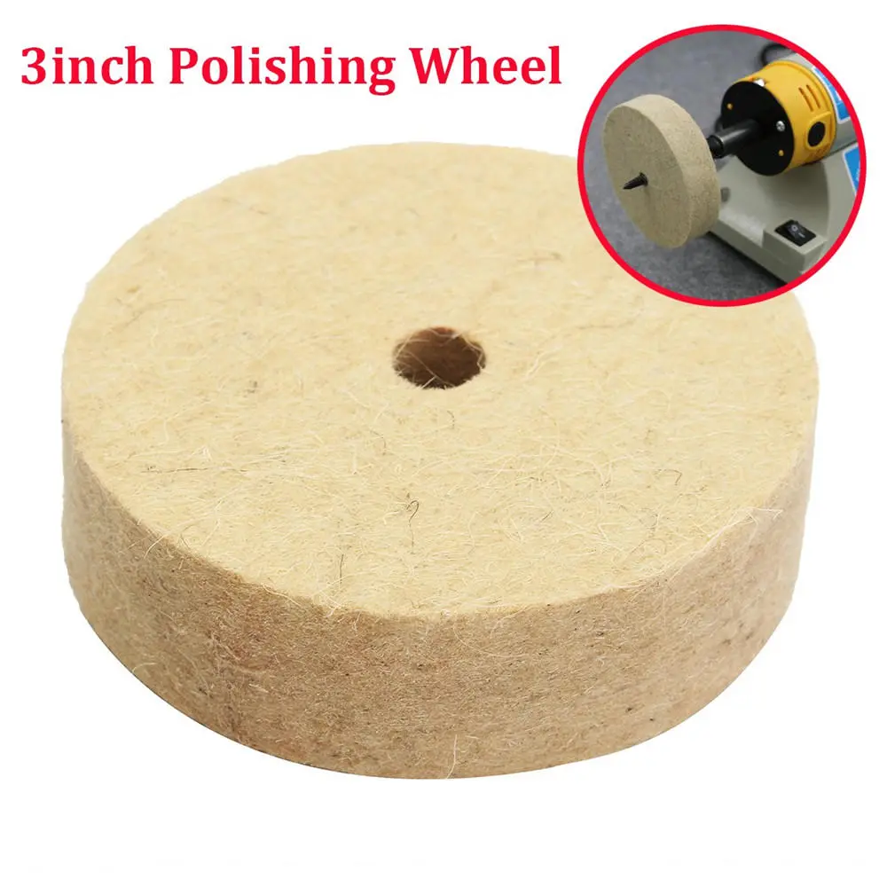Wool Polishing Wheel - 3 Inch Round Shank Felt Buffing Polisher for Tools - Image 5