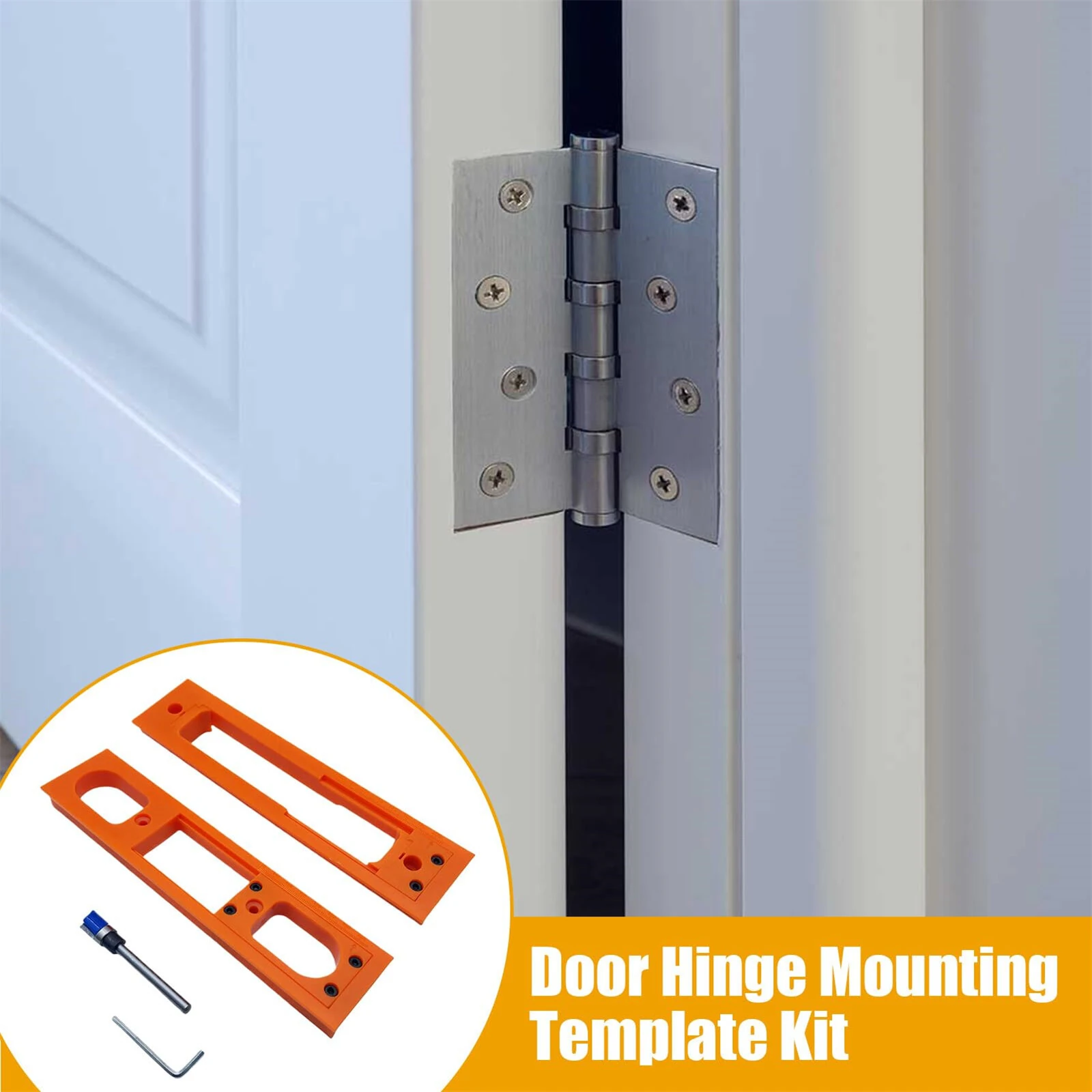 ABS Anti-Slip Door Hinge Jig - 9x2 Inch Precision Template for Easy Installation - Image 3