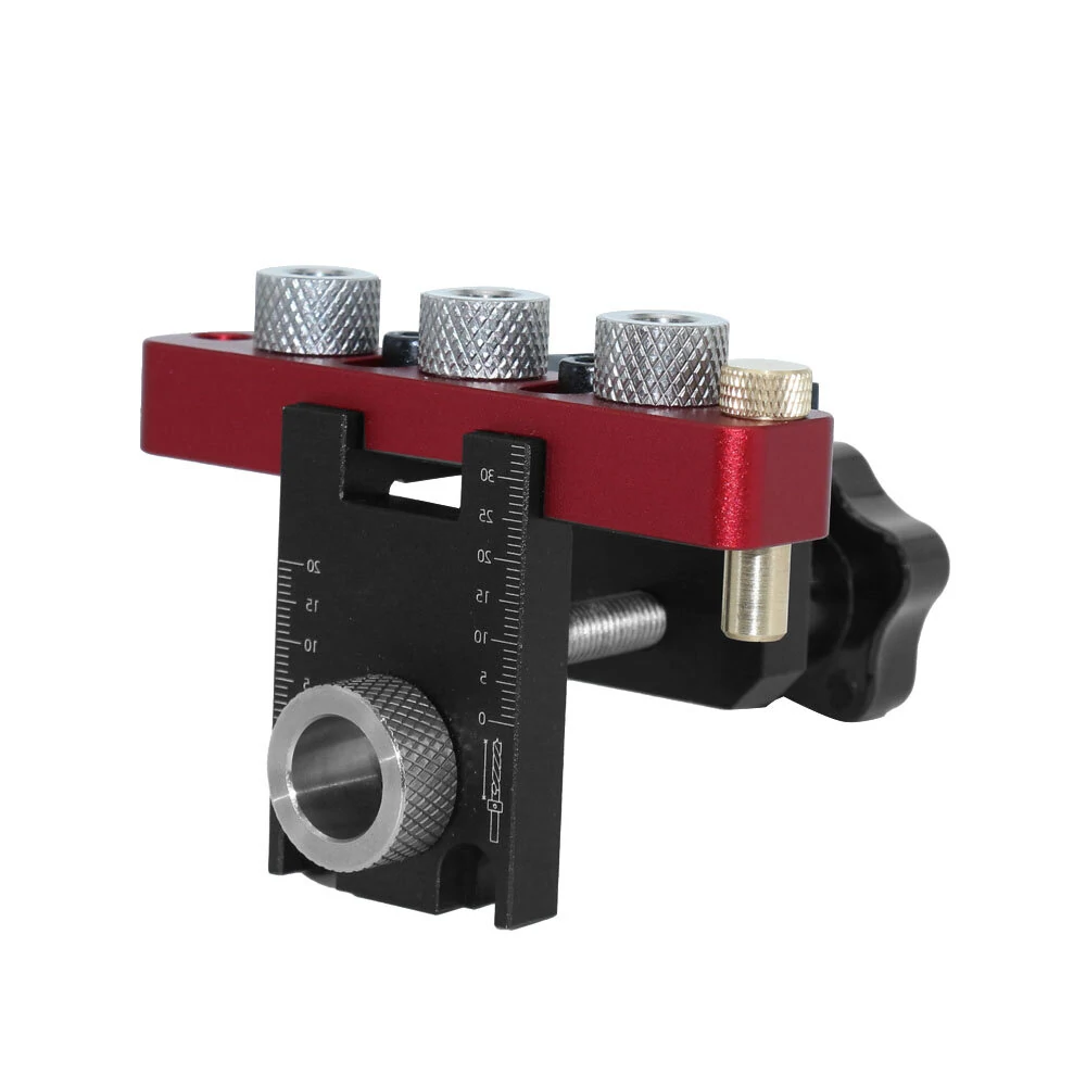 Adjustable 3-in-1 Doweling Jig Kit - Pocket Hole Jig & Drilling Guide for Furniture - Image 4