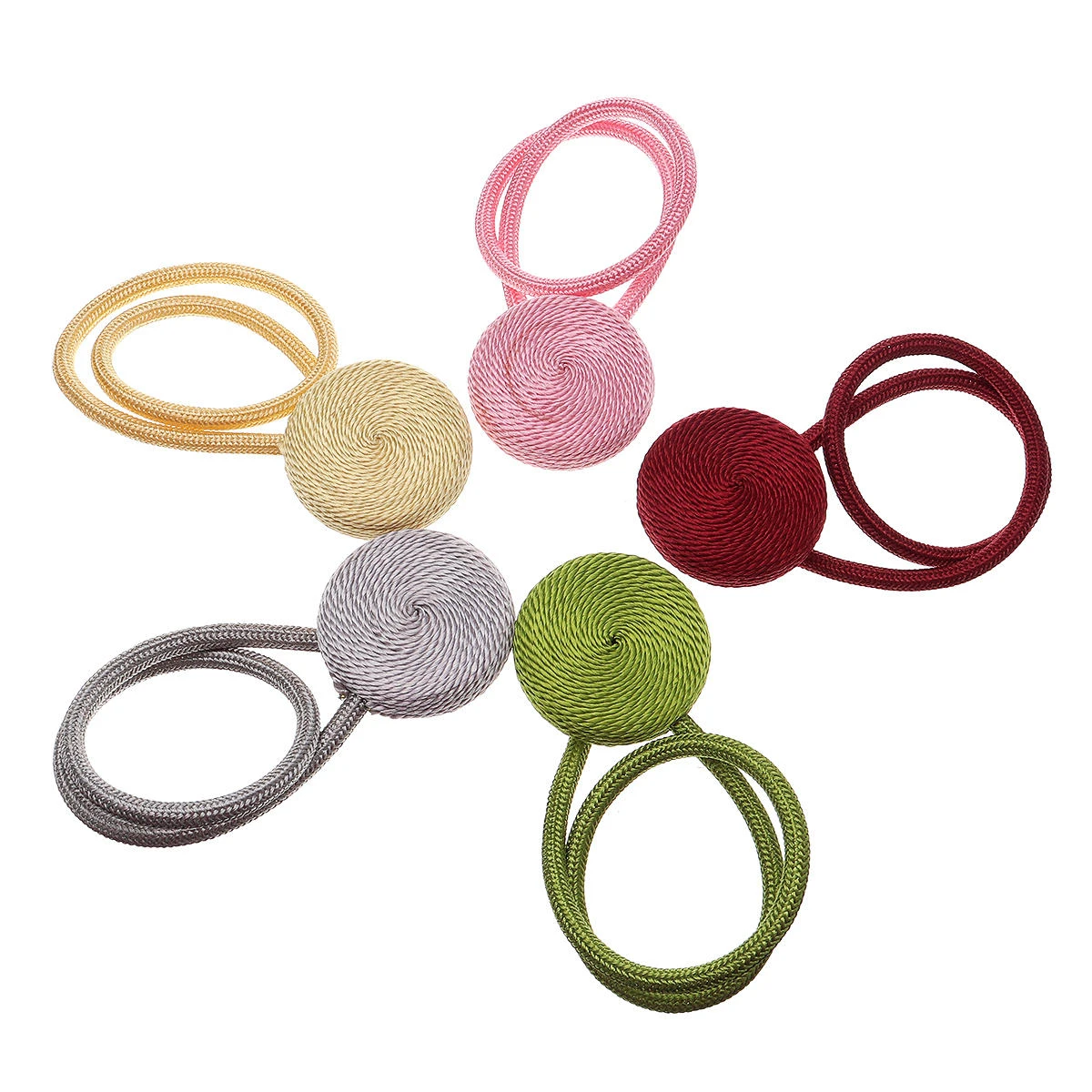 2Pcs Magnetic Curtain Tie Backs | Window Holder Clips | Ball Design - Image 2