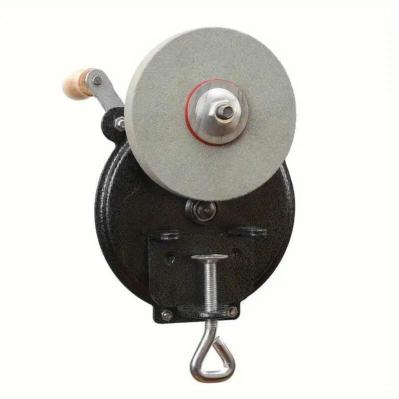 Knife Sharpener - Hand Cranking Grinding Machine Tool | 6 Inch DIY Polisher - Image 3