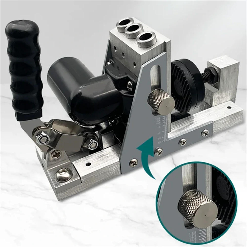 Kreg Pocket Hole Jig Kit - 9.5mm 3/8 Inch Drill Guide Set with Dust Hose - Image 3