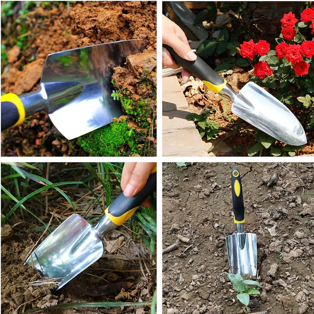 Garden Trowel Hand Shovel - Ergonomic Non-Slip Rubberized Handle for Planting & Weeding - Image 4