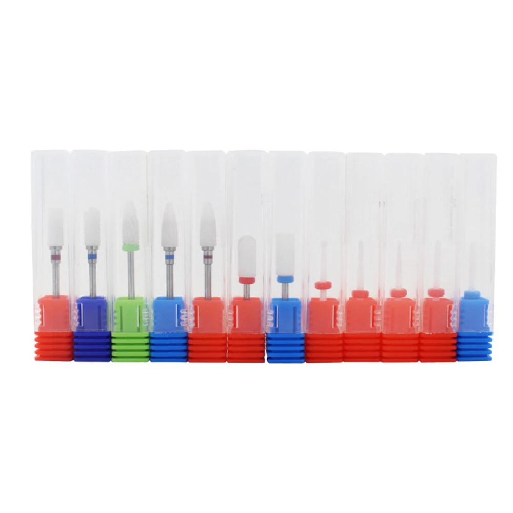 5/12Pcs Ceramic Nail Drill Bits for Electric Manicure Machine | Rotary Nail Files - Image 3