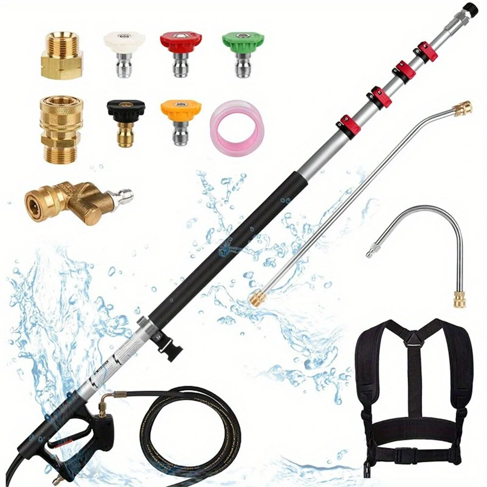 Karcher 16PCS High-Pressure Water Gun Set - 4000psi with Extended Rods & 5 Nozzles - Image 2