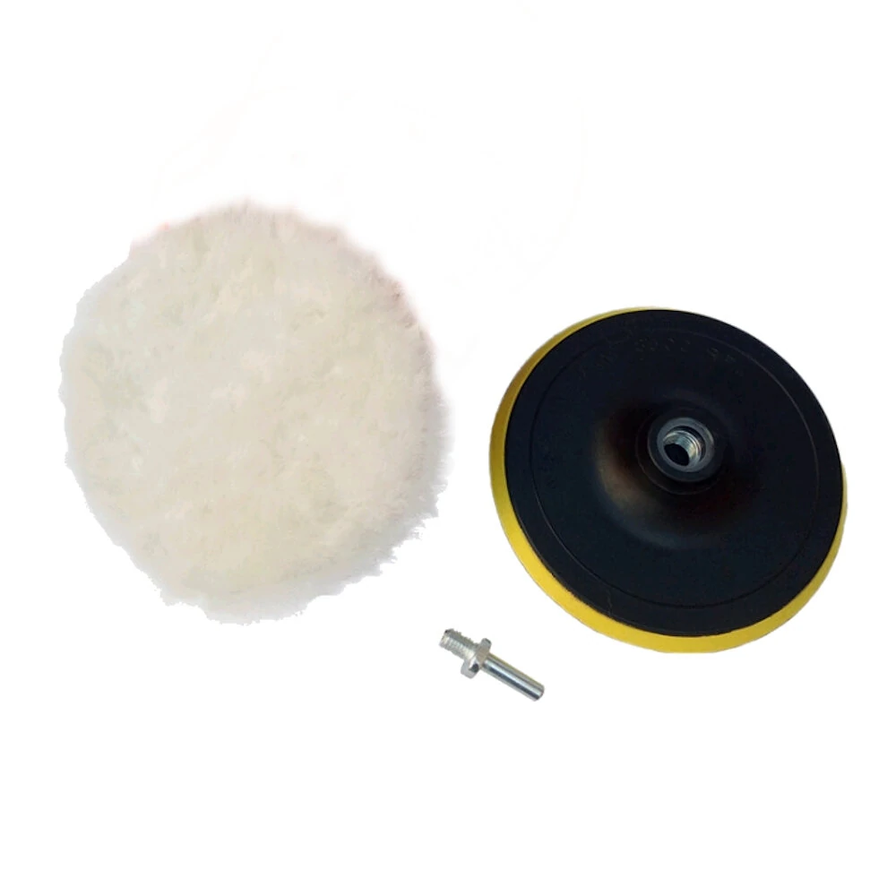 5-Piece Artificial Wool Waxing Pad Set | Self-Adhesive Polishing Disc for Car, Glass, Sofa - Image 3