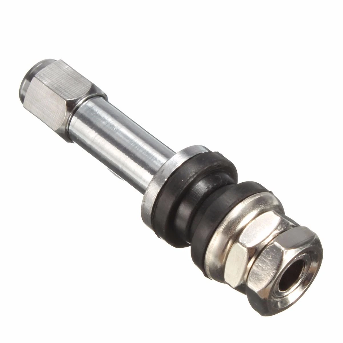 4pcs Universal Chrome Tire Valve Stems TR48 | Flush Mount Metal Bolt & Cap - Image 4