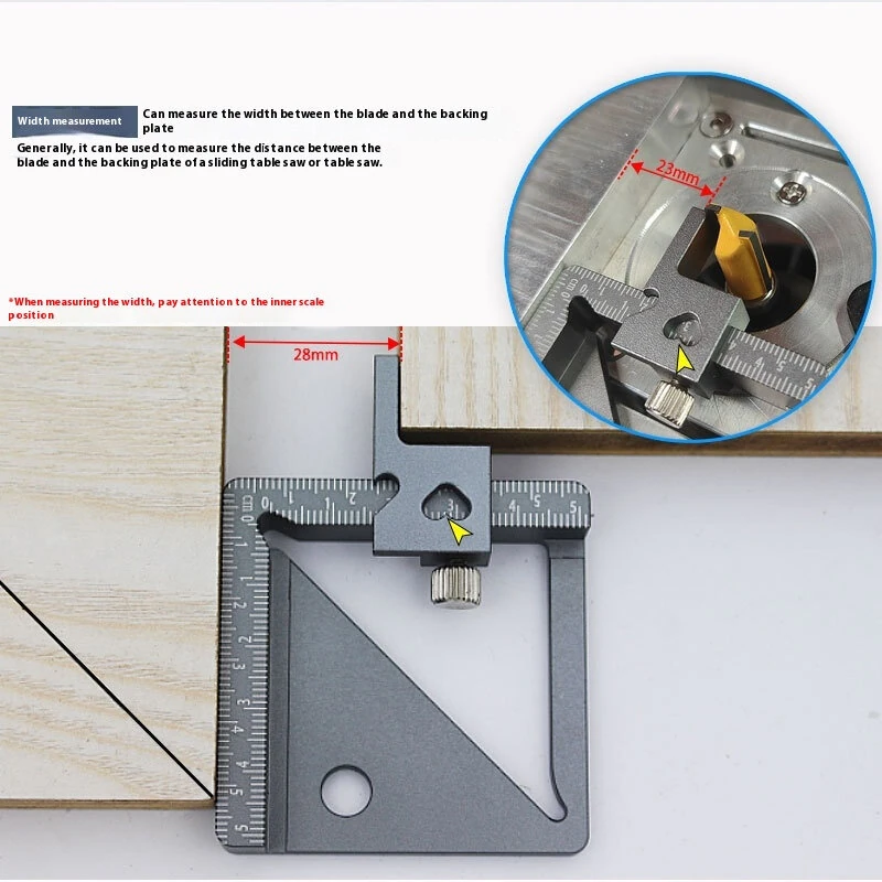 45/90 Degree Marking Gauge | Height Width Diameter Measurement Tool for Woodworking - Image 4