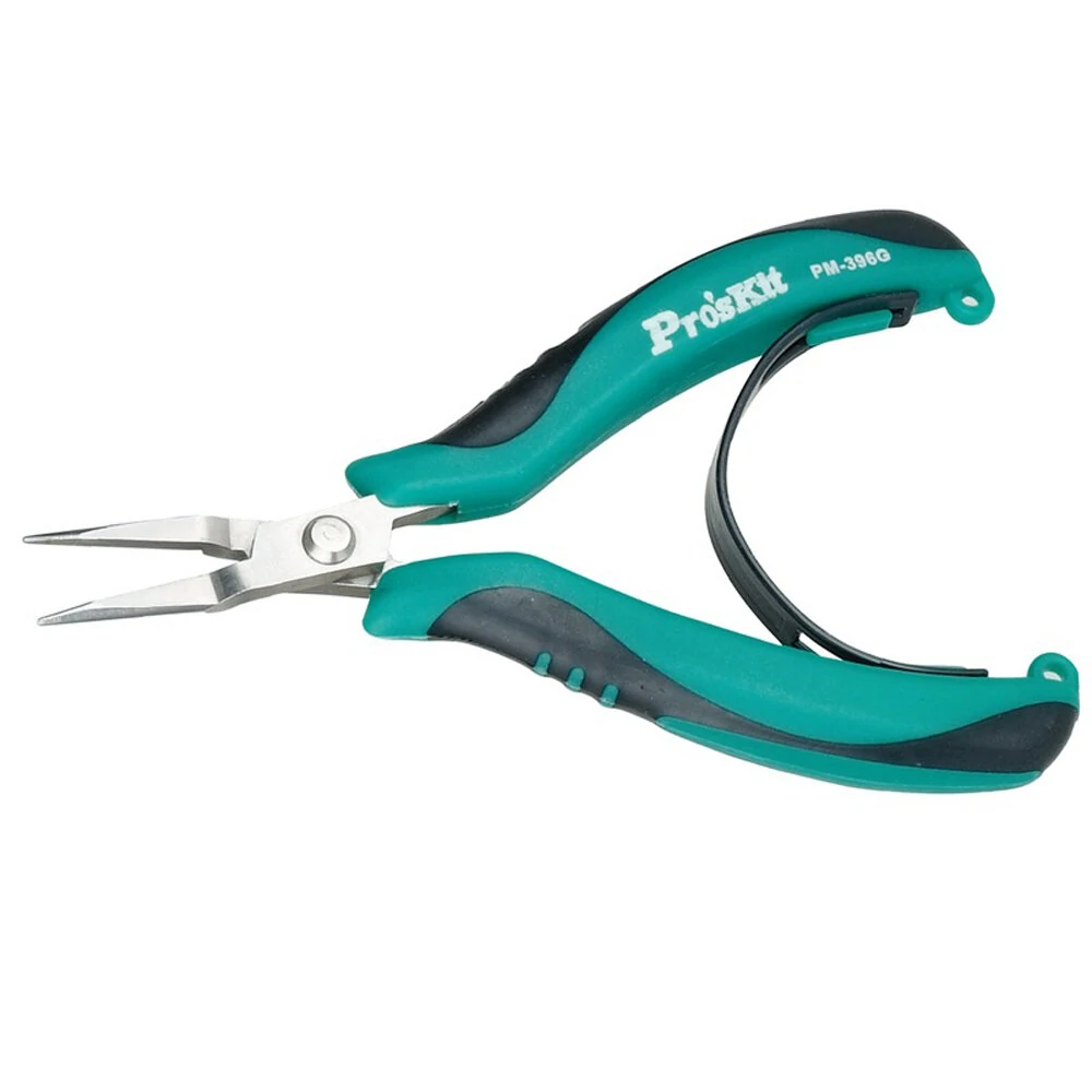 Pro'sKit PM-396G Mini Needle-Nose Pliers | Steel Cutting Nippers Tool - Image 3