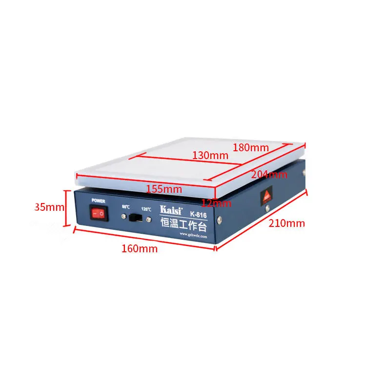 Kaisi K-816 LCD Phone Screen Separator | Auto Heat Platform & Smooth Plate - Image 3