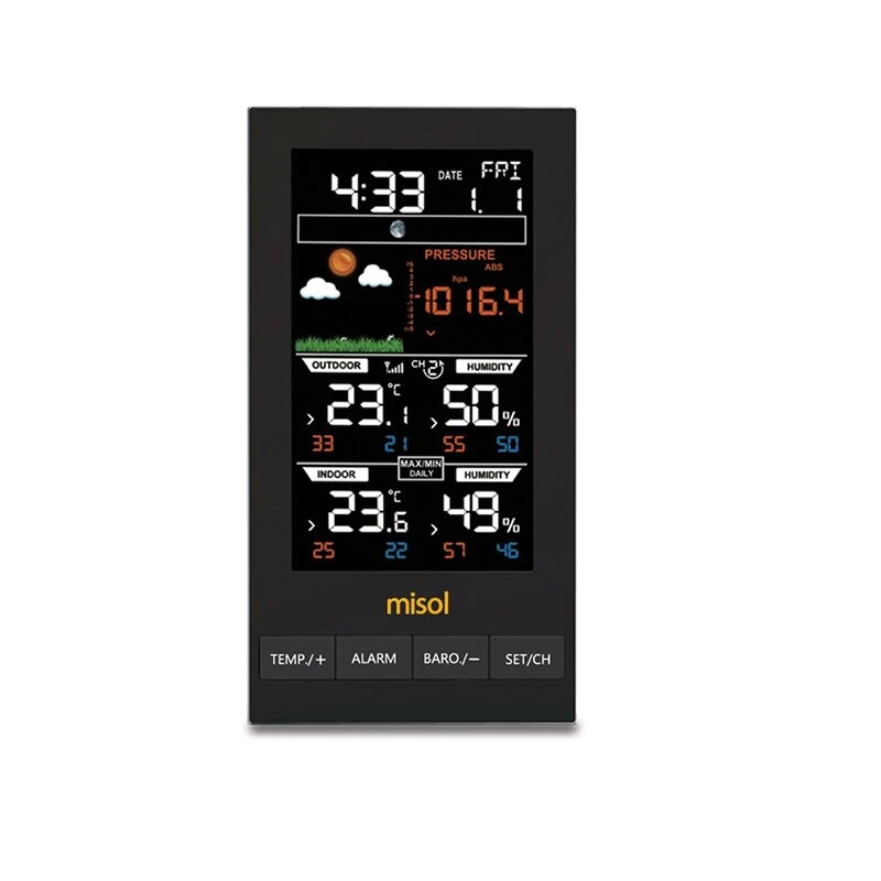 MISOL 2810-W1T Wireless Weather Station - Digital Thermometer Hygrometer Barometer - Image 2