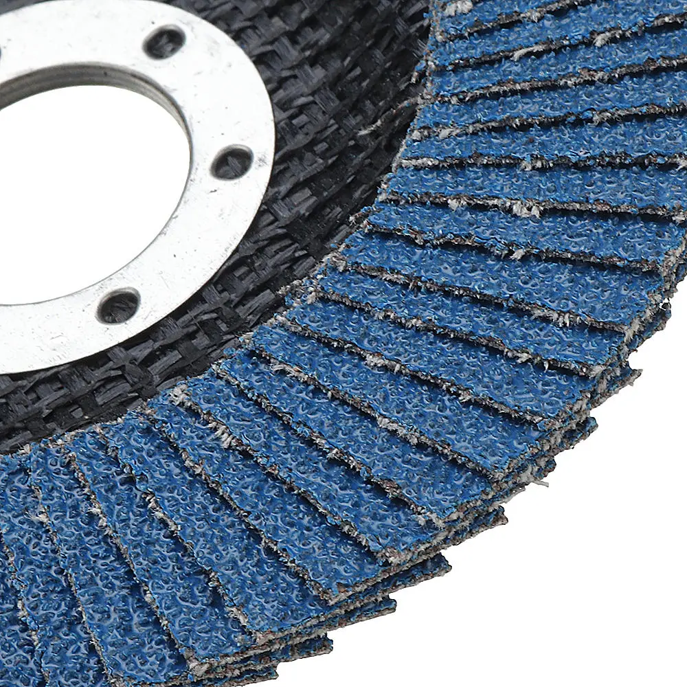 Drillpro 10Pcs 4.5 Inch Zirconia Flap Discs - 115mm 40-120 Grit Angle Grinder Wheels - Image 5