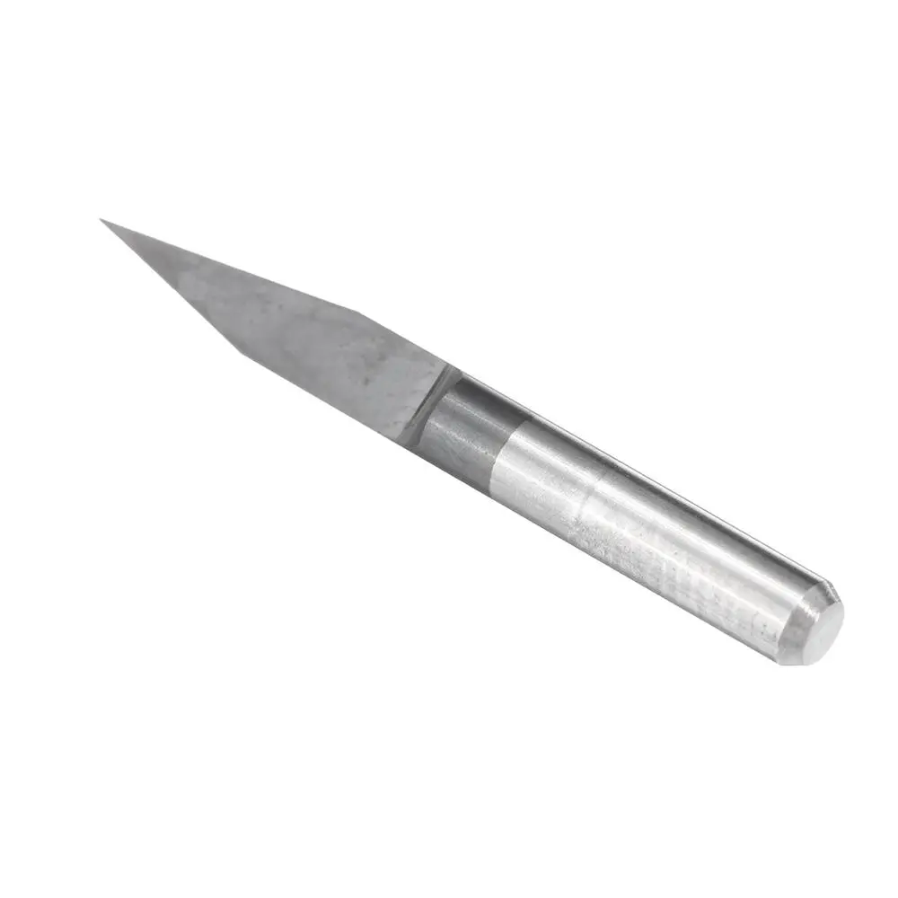 25 Degree 3.175mm Shank PCB Engraving Bit | 0.1-0.5mm Flat Bottom CNC Tool - Image 3