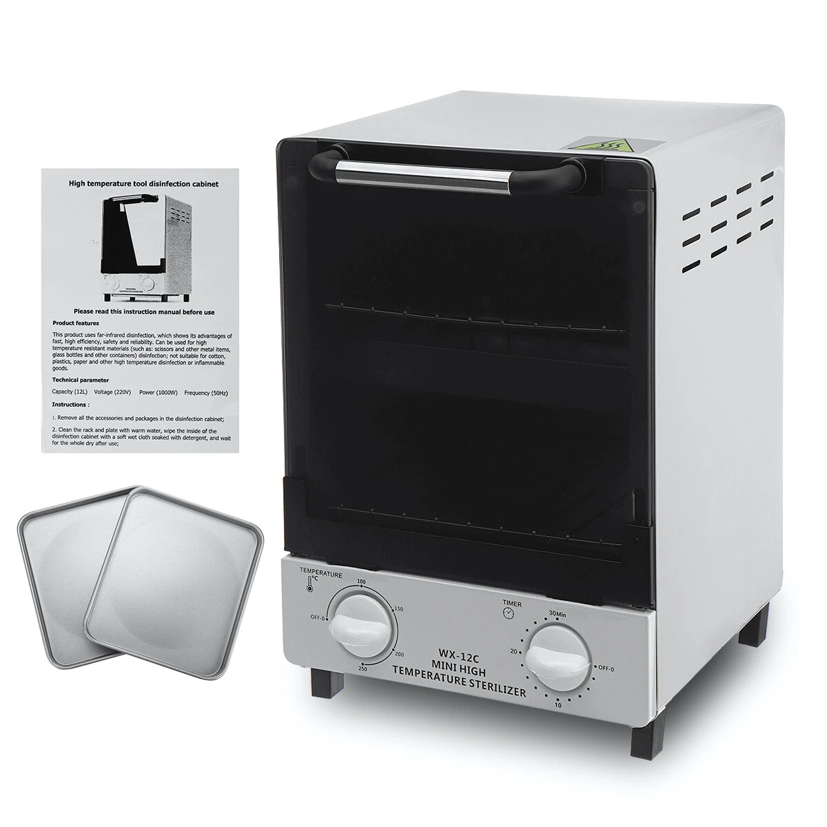 12L High Temperature Sterilizer | Portable Dry Heat Tool for Nail Salon - Image 2