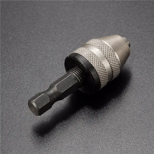 Quick Change Drill Chuck Adapter | 1/4 Inch Hex Shank | 0.3-3mm Keyless - Image 2