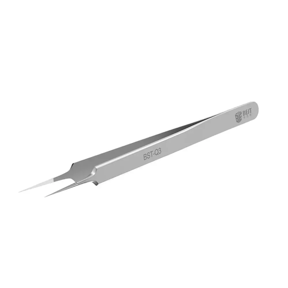 BEST BST-Q3 Fly Wire Tweezers | 0.01mm Straight Stainless Steel | BGA Motherboard Repair Tool - Image 2