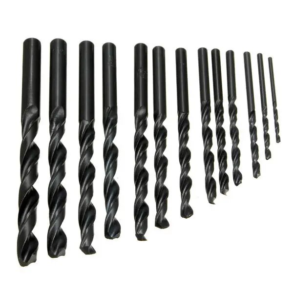 High Speed Steel HSS Twist Drill Bit Set - 13pcs 1.5-6.5mm Straight Shank - Image 3