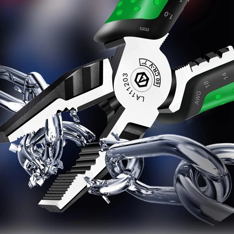 LAOA 7-Inch Multifunction Diagonal Pliers | Wire Cutter & Long Nose Pliers | Electrician Professional Tools - Image 5