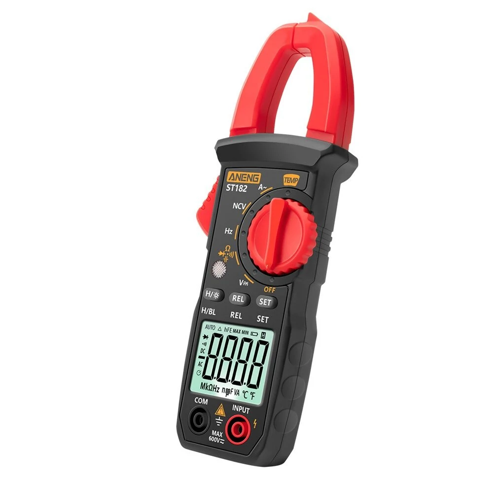 ANENG ST182 Digital Clamp Meter - AC/DC Voltage Tester, Capacitance NCV Hz - Image 4