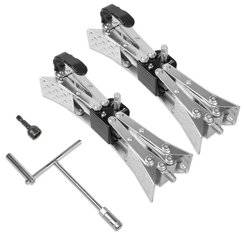 X-Shaped Wheel Chock Stabilizer | Drill Adjust for Tandem-Axle RV & Trailer | Tire Locking Stop for Camping - Image 3