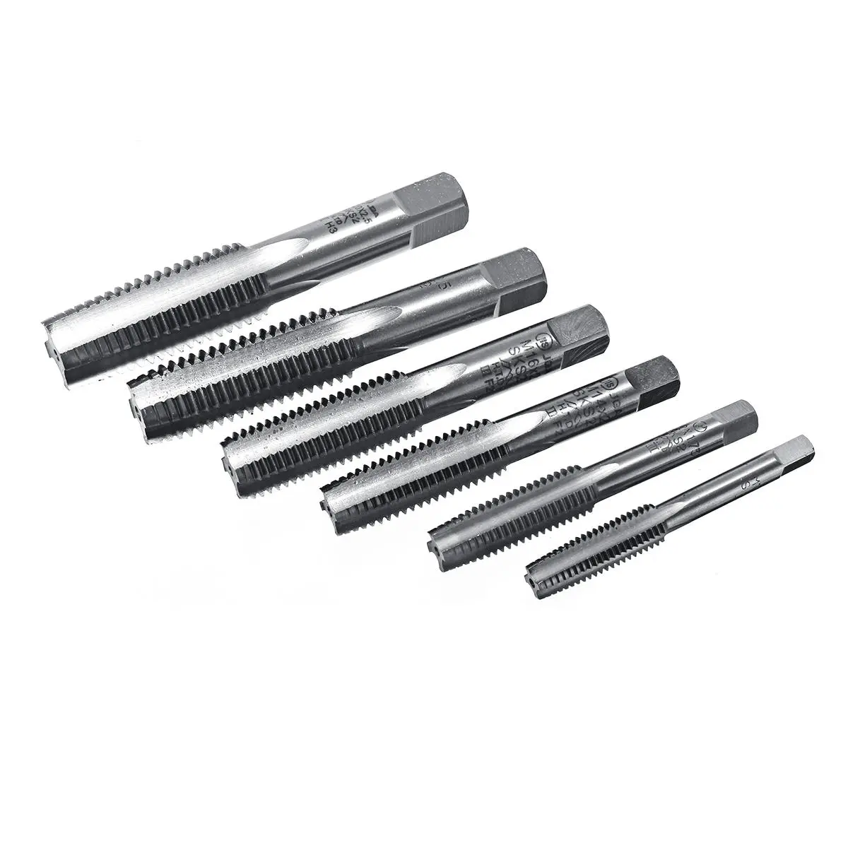 3pcs M10-M20 HSS-4341 Screw Tap Kit | High-Speed Steel Straight Flute Tools - Image 4