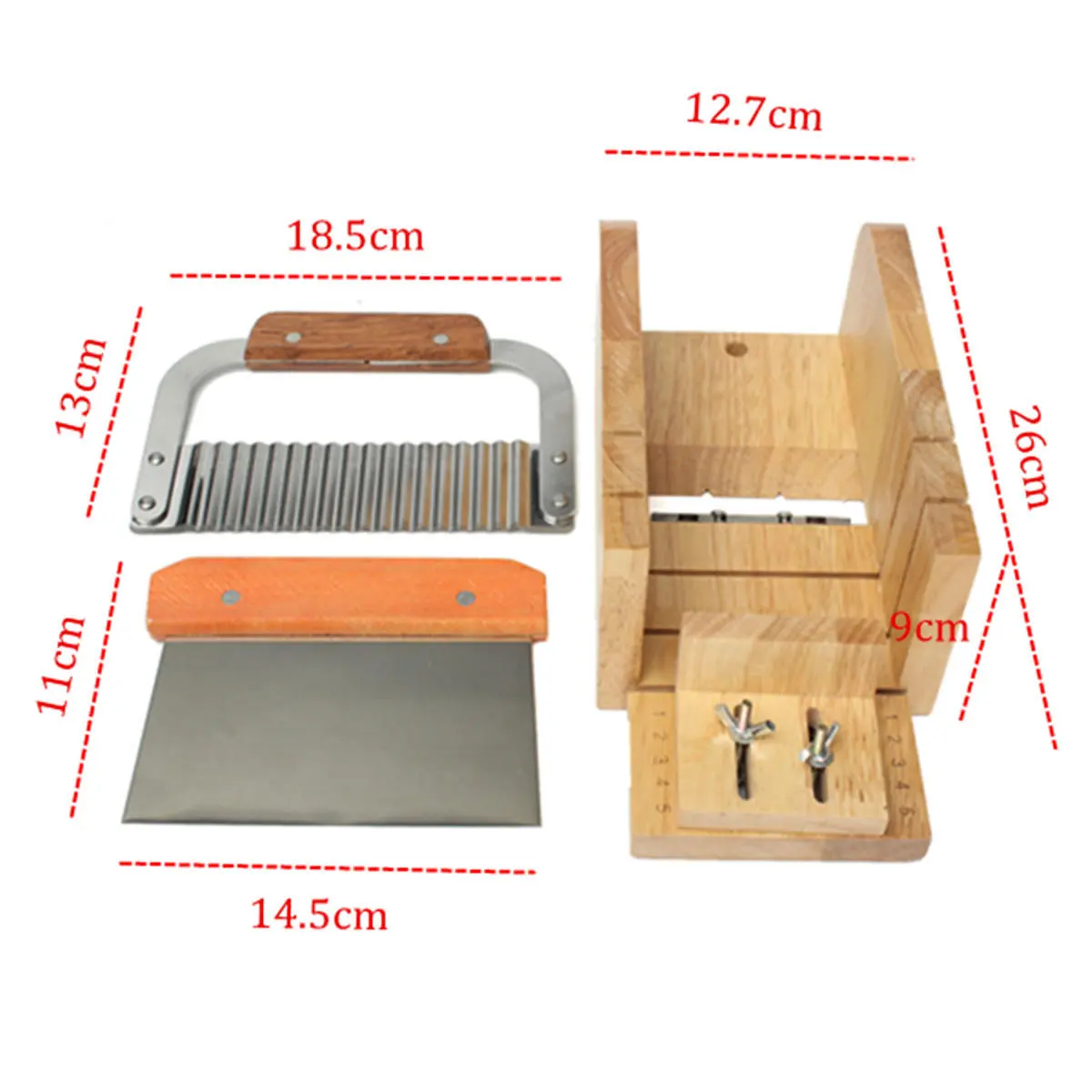 Adjustable Soap Loaf Cutter - Wood Mold & Beveler Planer for Soap Making - Image 2