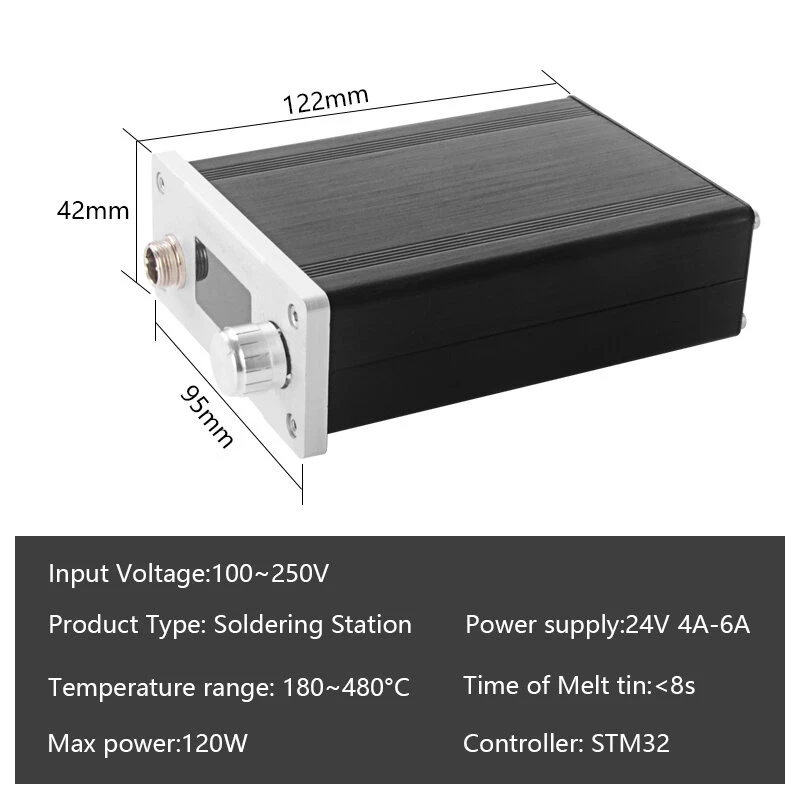 HANDSKIT T12 STM32 Soldering Station | Digital OLED Display | Adjustable Temperature 180-480°C - Image 4