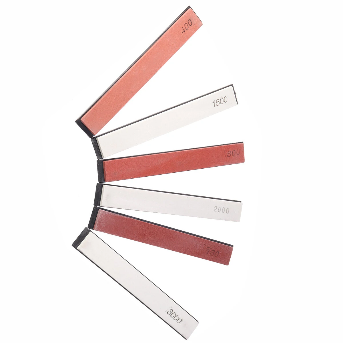 6 Pcs Sharpening Stone Set - Whetstone Kit with Grit Guide & Non-Slip Base - Image 2