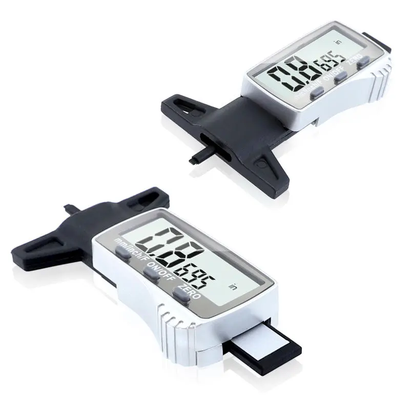 Digital Tread Depth Gauge - 0-25.4mm/0.01mm Precision | Big LCD Display | Metric/Inch/Fraction - Image 2