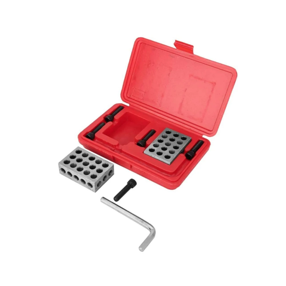 Machifit 1x2x3 Inch 23-Hole Parallel Clamping Block | Lathe Tool Precision Gauge - Image 2