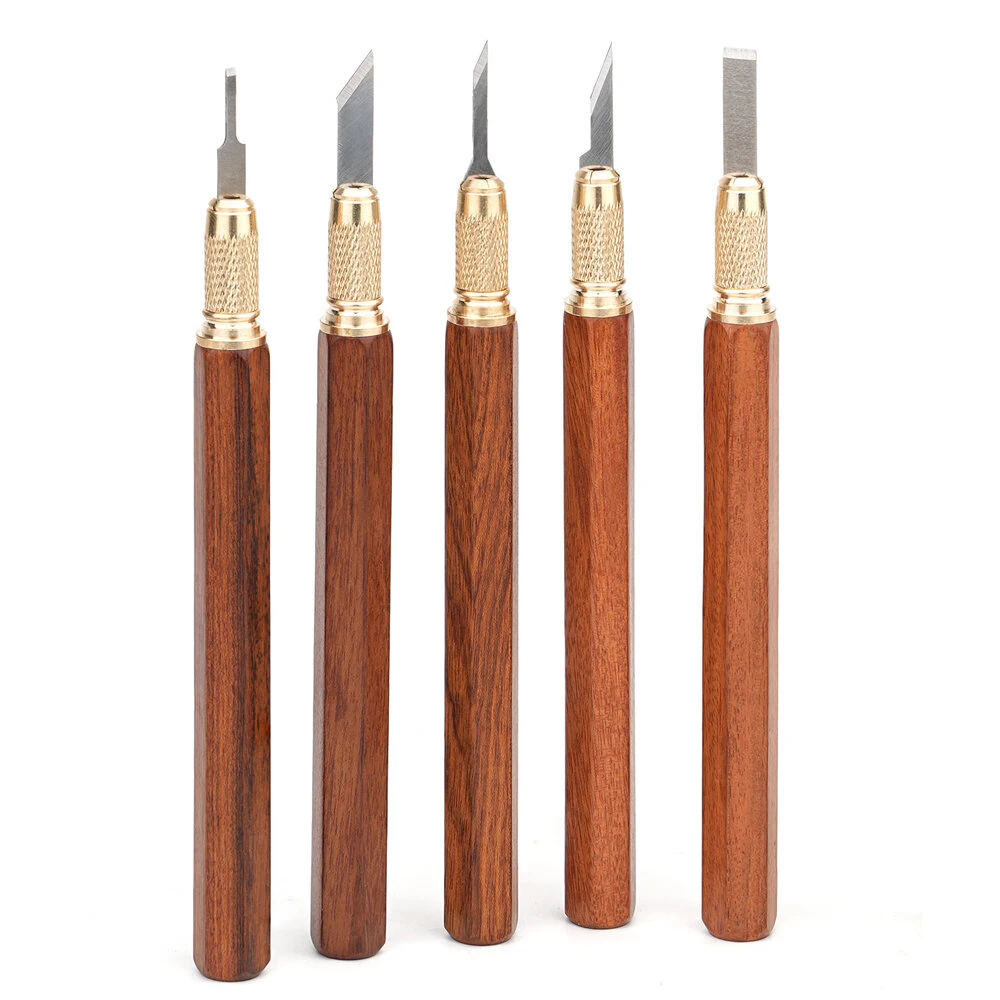 GANWEI MG0-000-0073F Carving Knife - High Carbon Steel Blade & Beech Wood Handle - Image 4