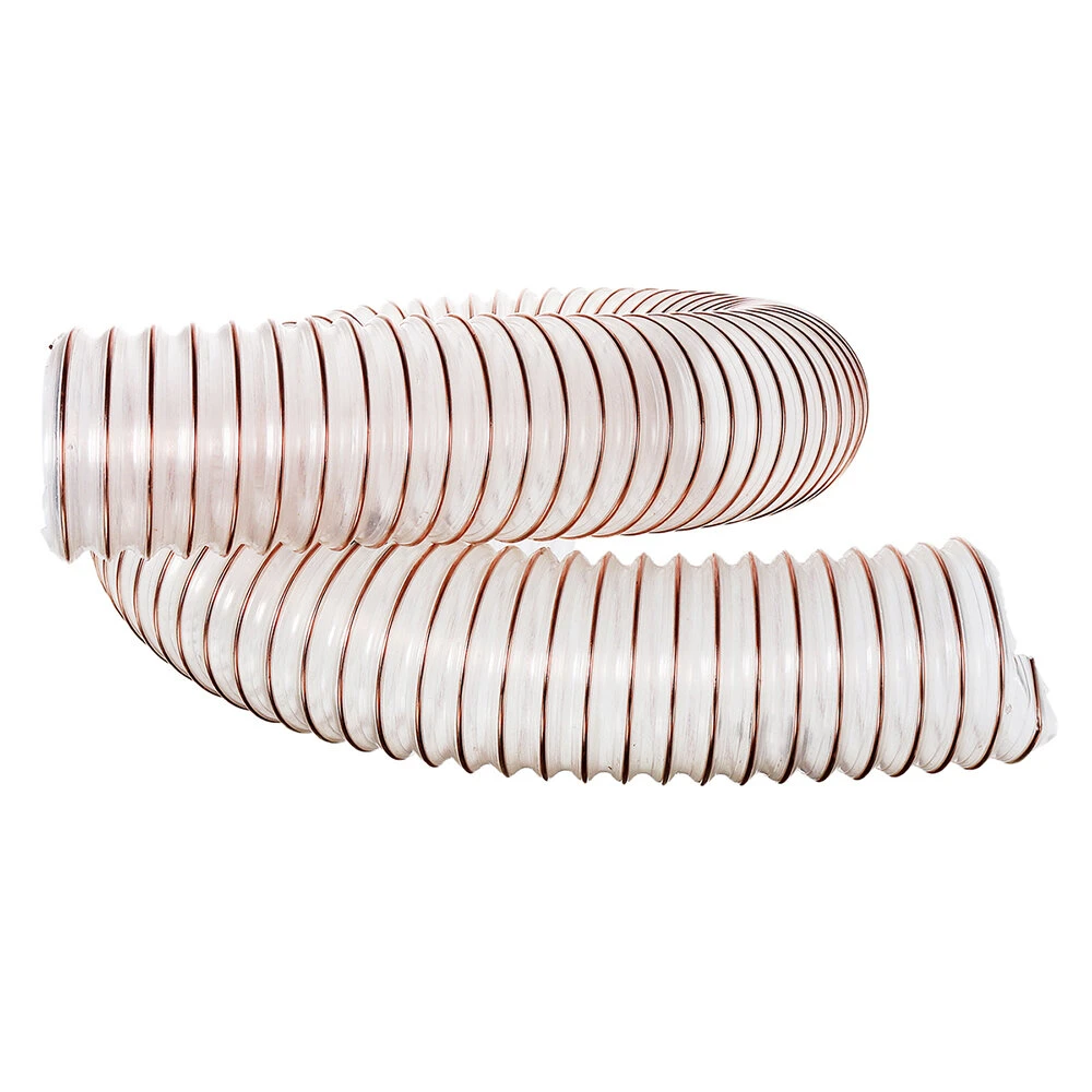 Flexible 1m Clear PU Dust Hose - For Turbo Cyclone Dust Collector & Vacuum - Image 4