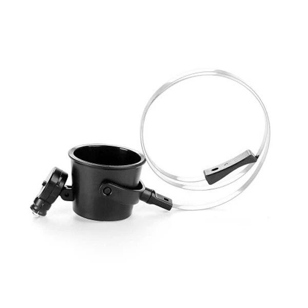 BIJIA 15X Headband Magnifier with LED Light - Watch Repair & Hobby Glass - Image 5