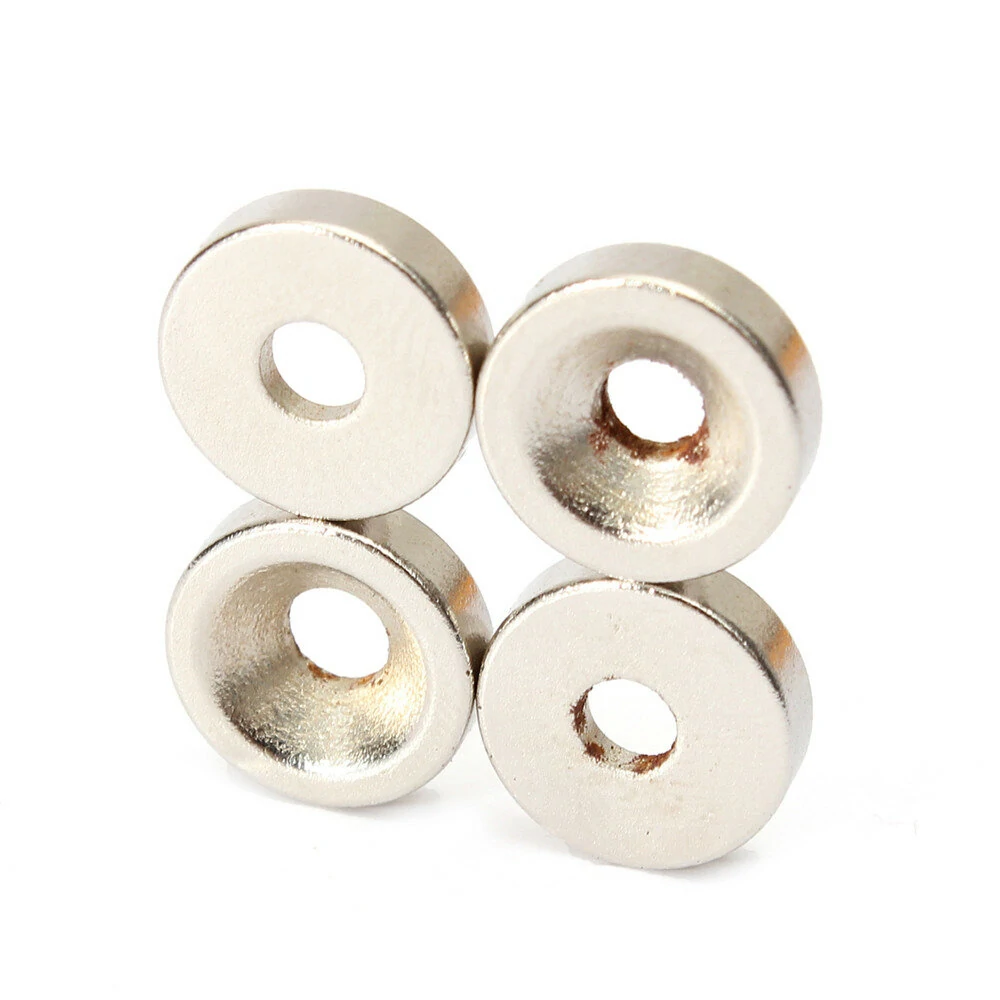 Effetool N50 10x3mm Ring Magnets - 100pcs Strong Neodymium Magnets 3mm Hole - Image 2