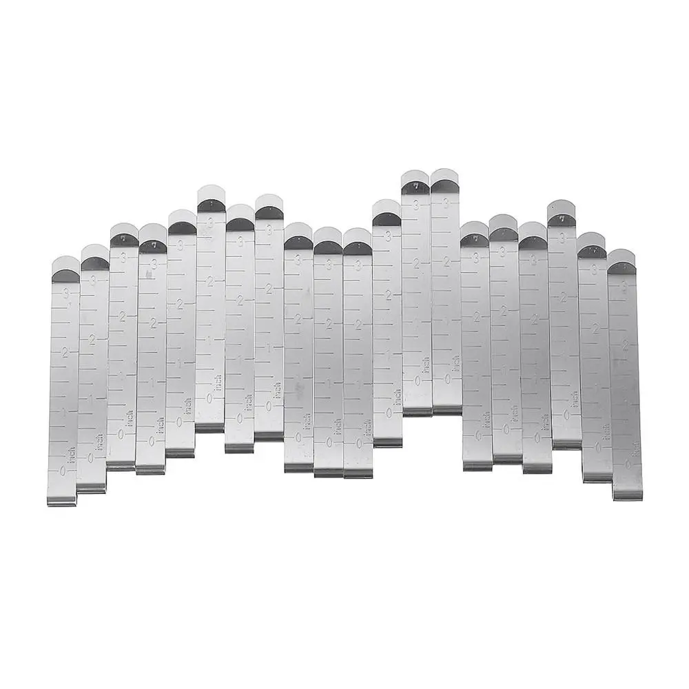 20pcs Stainless Steel Sewing Clips | Hemming & Quilting Supplies with Ruler - Image 3